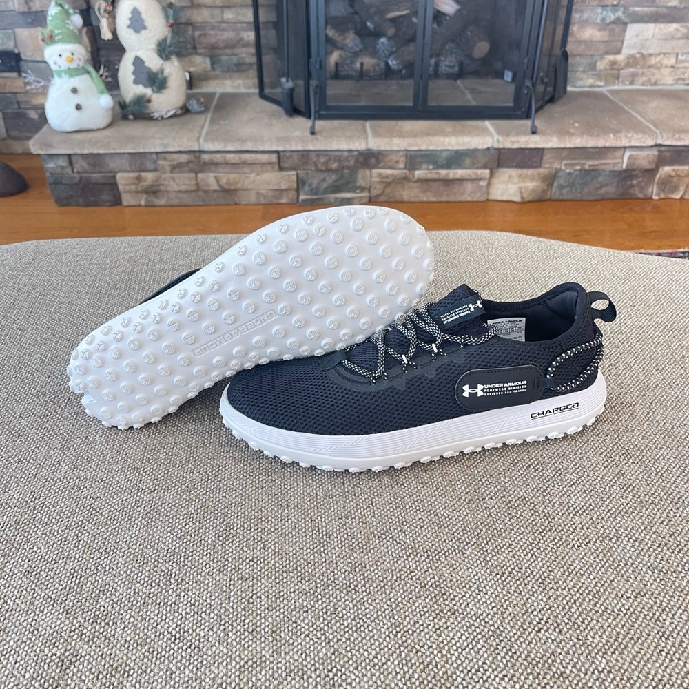 NEW Under Armour Fat Tire Venture Shoes Men's 12 3027562-002 Black White New